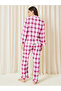 Cotton Checked Button Through Piped Shirt and Pyjama Set - 5