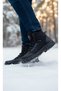 Men's Winter Zippered Lace-Up Furry Boots - 6