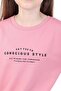 Girl's Printed Relax Fit Crew Neck Long Sleeve Dress - 3