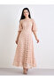 Pink All Lace A-Line Maxi Dress - 3