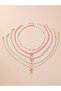 5pcs Assorted Pendant Beaded Necklace Set