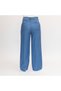 Ladies Casual Wear – Mid Blue Lightweight Loose-Fit Cotton Denim Pants, LLJ33230-MID - 4