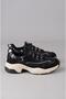 Seç 34120 thick soled women's sneakers black - 3