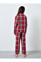 Family Pyjamas - Kids Check Pocket Piped Shirt and Pyjama Set - 4