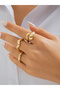 Set of 3 - Gold Tone Alloy Ring