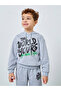 Boys Grey Graffiti Print Hoodie and Joggers Set - 3