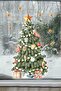 Christmas Tree Decoration Sticker Pack New Year Set Glass Wall Sticker