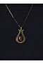 Natural Stone Agate Natural Stone Tulip Model Ancient Women's Necklace Euk44A - 2