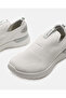 Men White Knitted Easy Slip-On Sneakers - 3