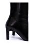 Black leather (sophie) high heeled women's boots - 7