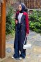 Retrica Two Color Trench Coat Burgundy - 2