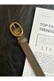 Desire Ring Patterned Suede Women's Gold Buckle Belt Jacket Belt Dress Belt Trouser Belt - 3