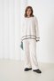 Basic Oversized Crew Neck Knitwear Bottom-Top Set Aw25Au0031 - 3