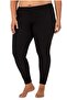 Plus Size Women's Black High Waist Cotton Stretchy Casual Basic Leggings