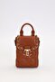Camel Rectangular Shape Handbag