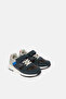 Boys Navy Material Block Sneakers - 2