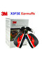 سدادات أذن 3M X3A فوق الرأس، NRR 28 ديسيبل (أسود/أحمر)