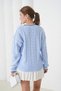 Hair Braid Detailed V-Neck Knitwear Sweater Aw25Kz0075 - 6