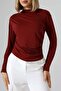 Sandy Turtleneck Ruched Detail Blouse – Comfortable & Elegant