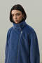 Oversized Biker Jacket Blue - 3