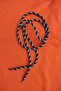 Tracksuit and Sweatshirt Hood Rope 130 cm Round Lacing Black-White, 1 Piece - 2