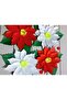 4-Piece Cardboard Christmas Poinsettia Tableware - Wall Decoration, Gift Wrapping Decoration (13cm) - 8