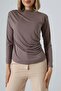 Sandy Turtleneck Ruched Detail Blouse – Comfortable & Elegant