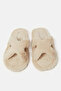 Women Beige H Upper Slipper - 2