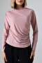 Sandy Turtleneck Ruched Detail Blouse – Comfortable & Elegant - 4