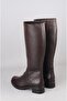 Seç 26900-1 Genuine Leather Heel-Style Women's Boots (Heel Height: 4 cm) Brown - 5