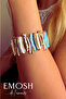 Artistic Stick Design Bracelet |   Silvery Blue & Gold Tone Statement |   Zara Model - 2