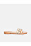 Women Beige Embellished Mule