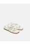 Senior Girls White Pearl Embellished Sandal - 2