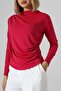 Sandy Turtleneck Ruched Detail Blouse – Comfortable & Elegant - 2