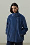 Oversized Biker Jacket Blue - 6