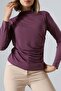 Sandy Turtleneck Ruched Detail Blouse – Comfortable & Elegant - 5