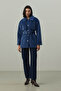 Windbreaker Detailed Jacket Coat Blue - 2