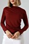 Sandy Turtleneck Ruched Detail Blouse – Comfortable & Elegant - 3