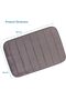 Tapate Bath Mat Memory Foam Soft Anti-Slip Bath Mat Machine Washable Water Absorbent Soft Foam Mat Non-Slip Absorbent Bathroom Rugs for Kitchen Bathroom Floors (Grey) - 3