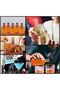 12pcs Glass Beverage Bottles (200ML, Black Lid) - For Juice, Milk, Coffee & More - 4