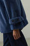 Oversized Biker Jacket Blue - 5