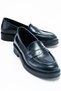Navy Blue Patent Leather Loafer Genuine Leather Women's Shoes Real Leather Patent Leather Women's Moccasin Navy College Shoes - 3