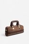 Brown - Brown Suede Women's Handbag Sp1258 - 4