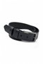 2-Piece Black Genuine Leather Men's Belt – 3.5 cm Width, Buffalo Leather, Compatible with Jeans and Fabric Pants - 5