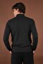 Zippered Stand Collar Sweater - 5