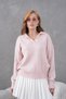Basic Soft Textured Oversized Polo Neck Knitwear Sweater Aw25Kz0074 - 2