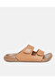 Men Brown Footbed Slide