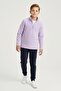 Boys Long Sleeve Purple Mock Neck Half Zip Fleece Top-Sweatshirt - Boys Fleece - 3