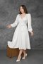 New Season Double Breasted Collar Belted Premium Satin Dress