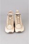 Select B020 Genuine Leather Casual Women's Boots Beige - 2